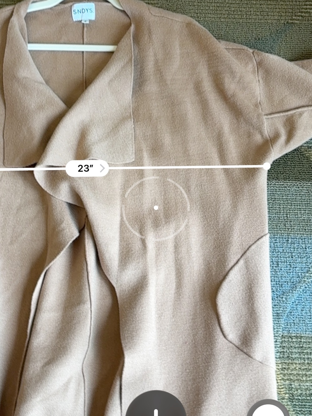 SNDYS × Revolve Long Cardigan Sz S
Tan Tia Knit Open Front Duster Pockets - Picture 8 of 9
